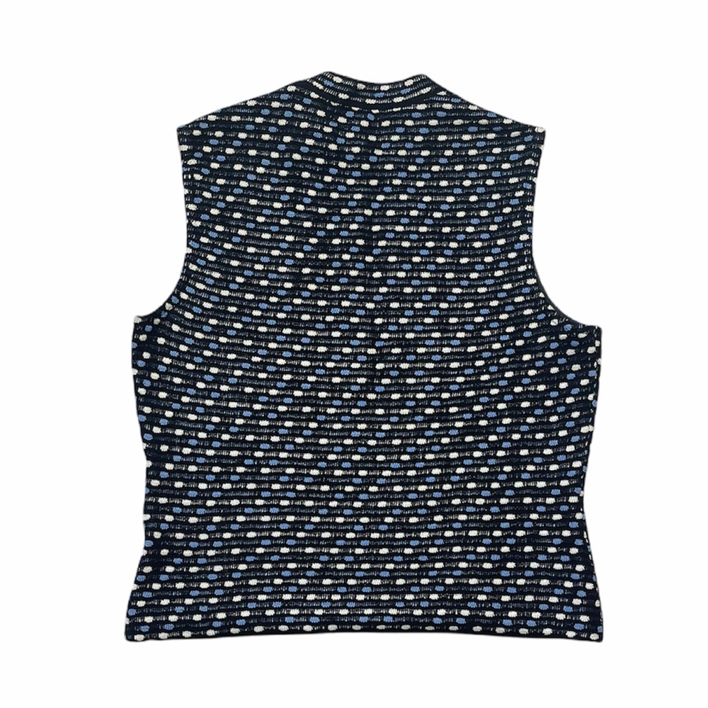 St. John | Knit Mock Neck Sleeveless Top - Picture 3 of 8